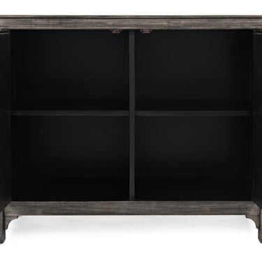 Chevron Accent Cabinet- Opened
