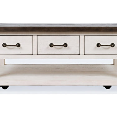 Madison County 3 Drawer Cocktail Table