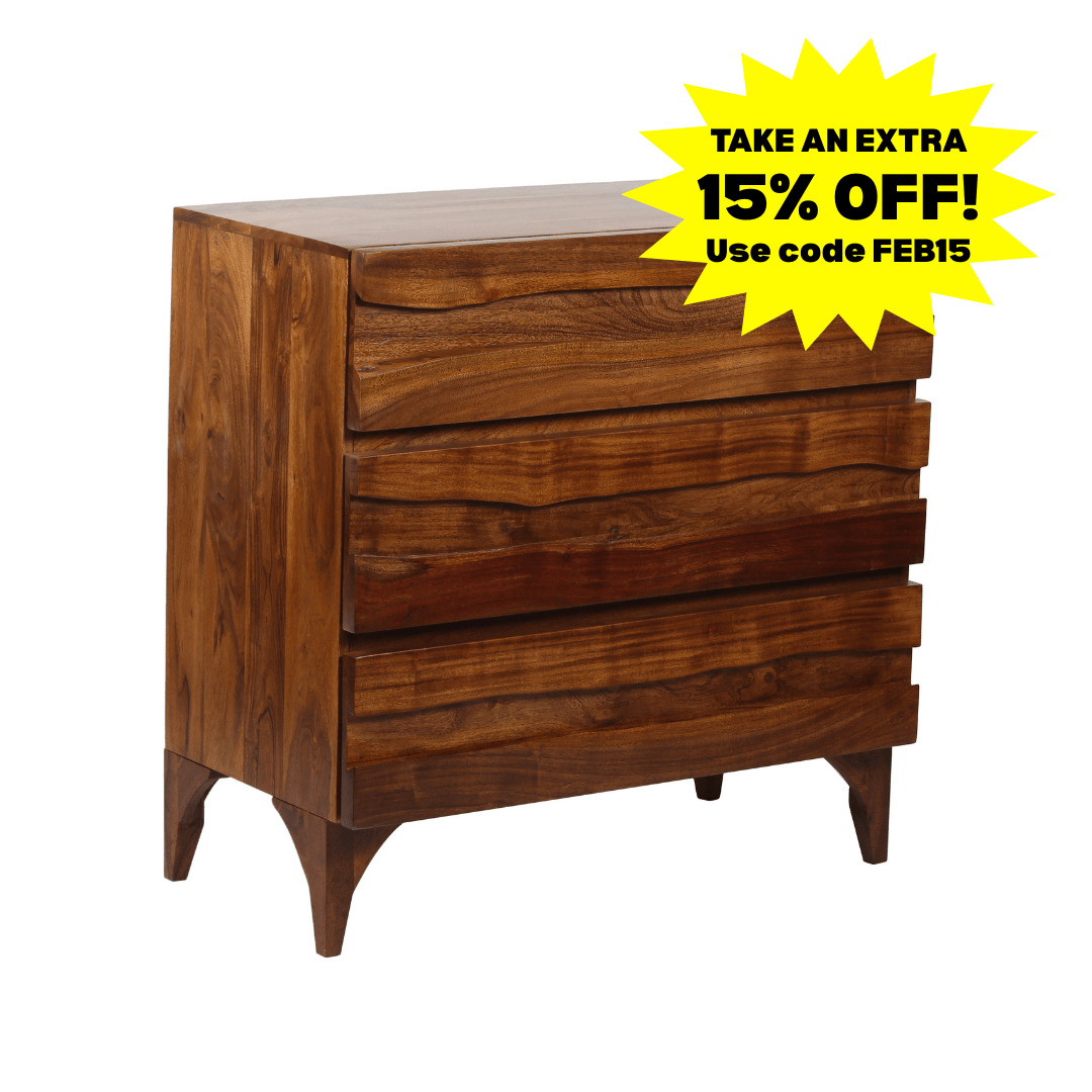 Sofia Live Edge 3 Drawer Chest