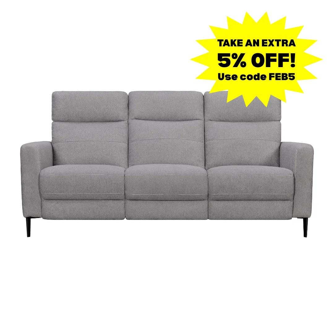 Pebble Power Sofa with Power Headrest