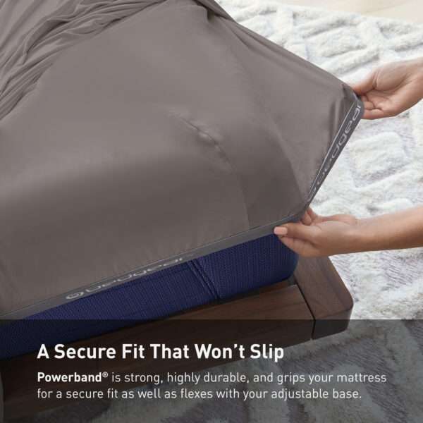 BedGear Hyper Cotton Sheet Set - Grey - Image 3