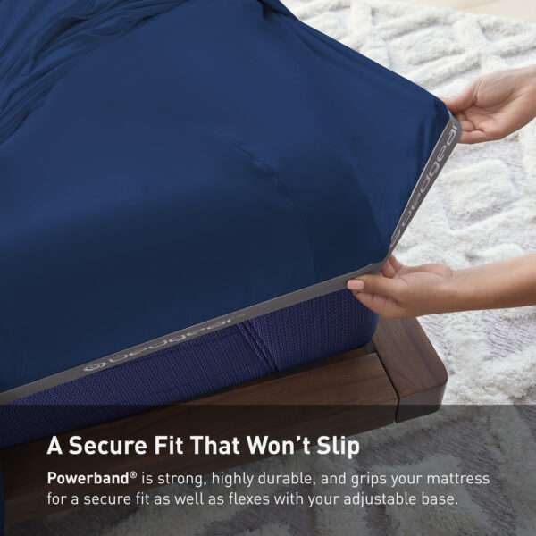 BedGear Hyper Cotton Sheet Set - Navy - Image 3
