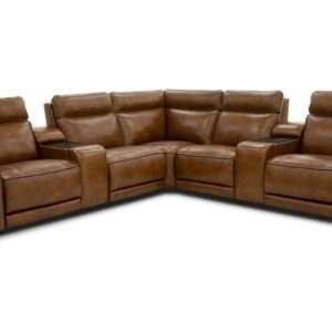 Venetian 7 Piece Power Reclining Home Theatre Sectional