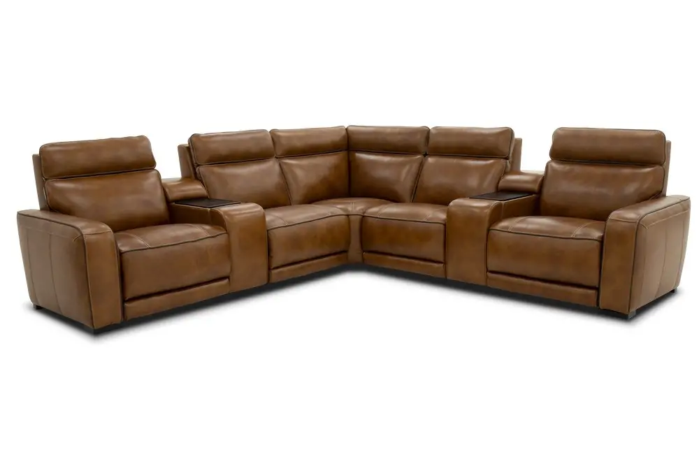 Venetian 7 Piece Power Reclining Home Theatre Sectional