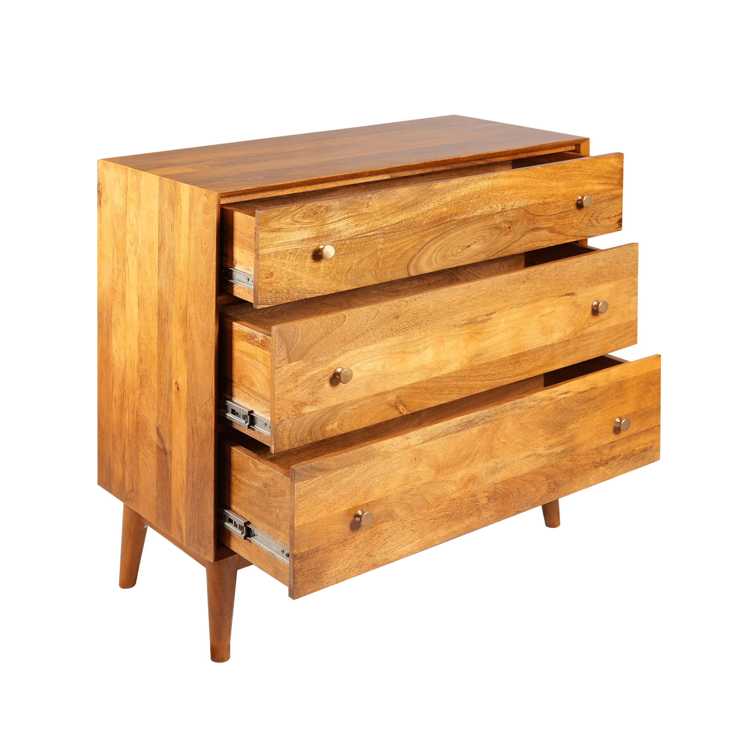 Mid Century 3 Drawer Chest 4 Mid Century 3 Drawer Chest - Image 4