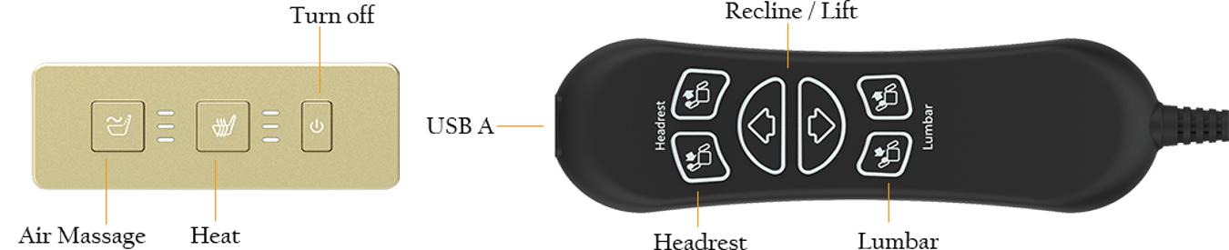 Luna Lift Chair with Air Massage - Image 3