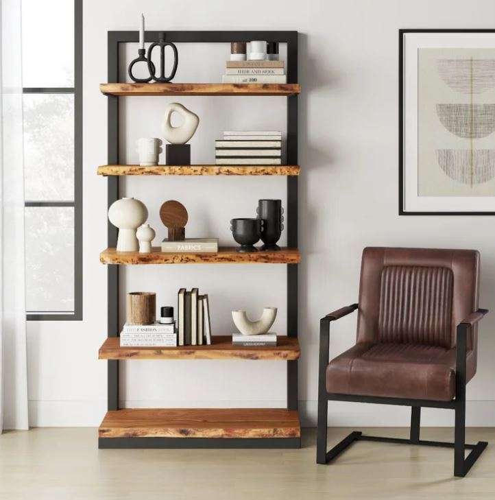 Dodd's Furniture & Mattress 10 Nature's Edge 5 Shelf Bookcase
