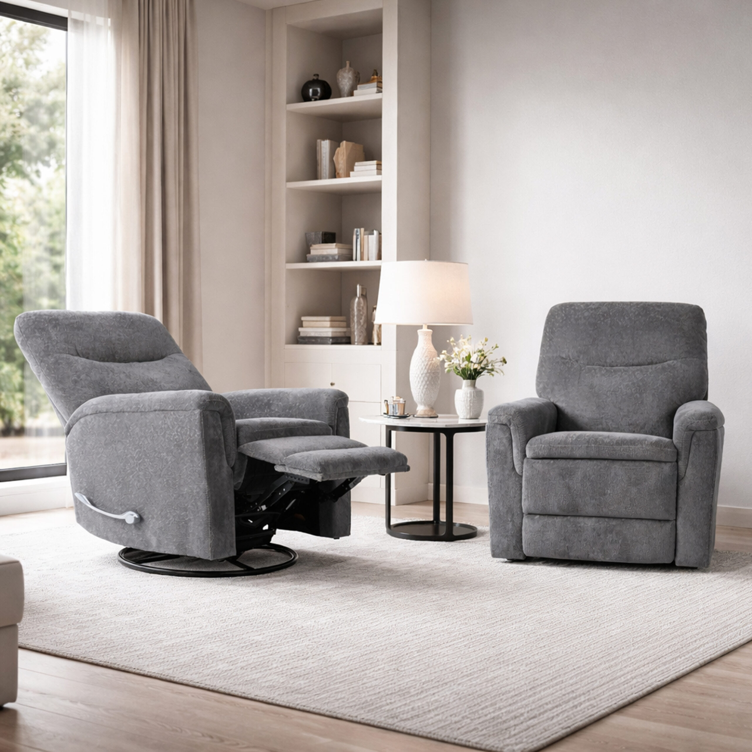 Dodd's Furniture & Mattress 26 Cozy Swivel Glider Recliner