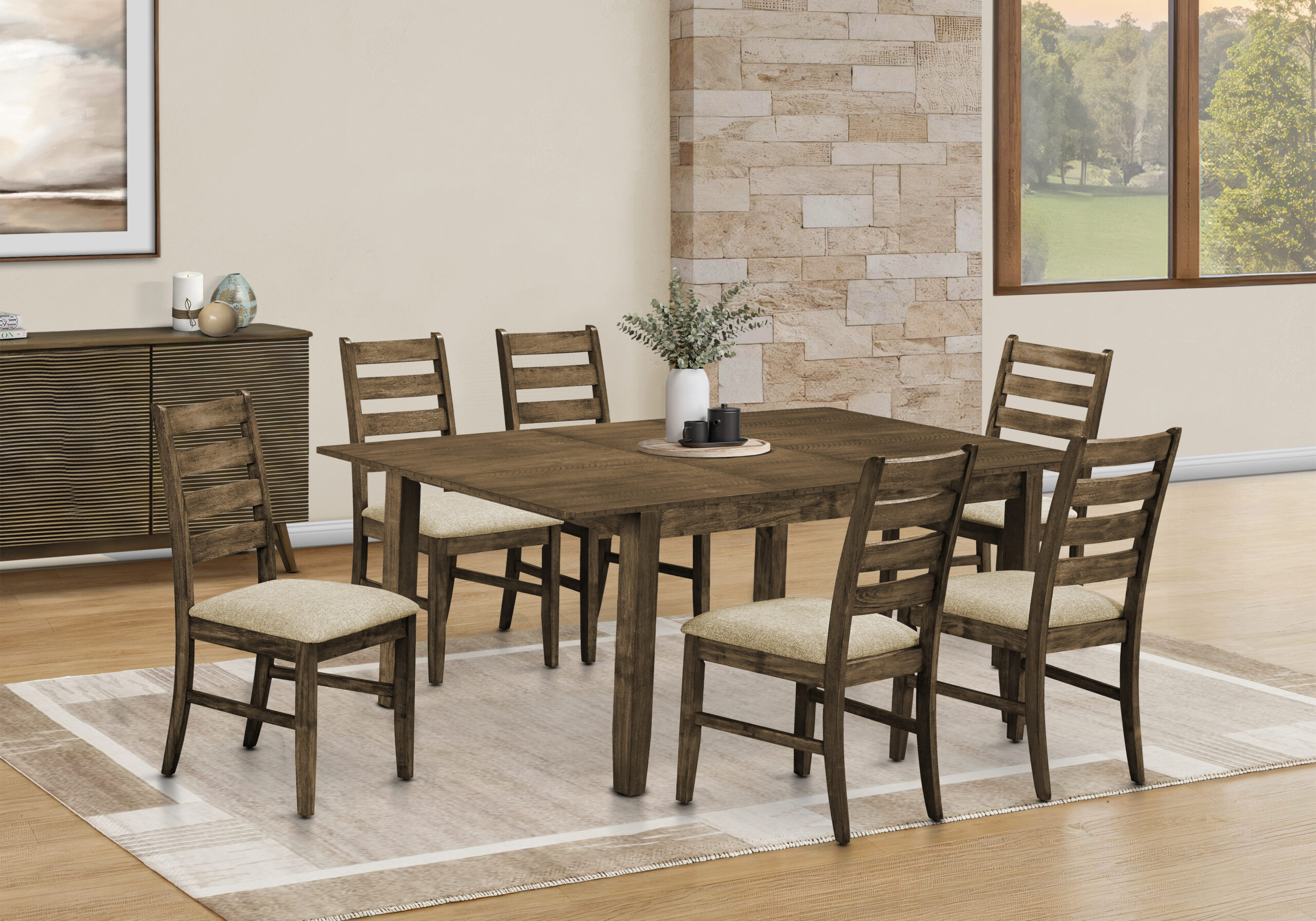 Dodd's Furniture & Mattress 14 Mona Dining Set