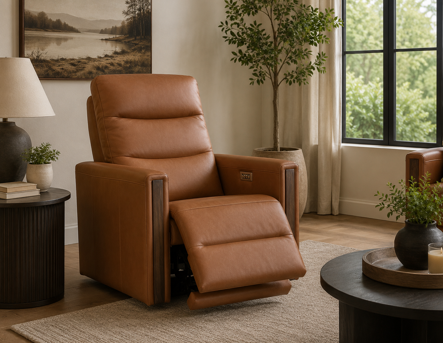 Fatima Leather Power Recliner | Made in Canada